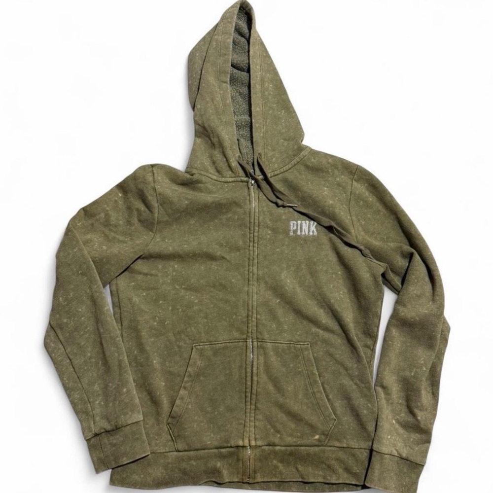 Victoria's Secret Pink Olive Hoodie‎